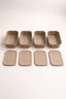 Hermia Juego de 6 Cajas de Almacenamiento Gris BU0055